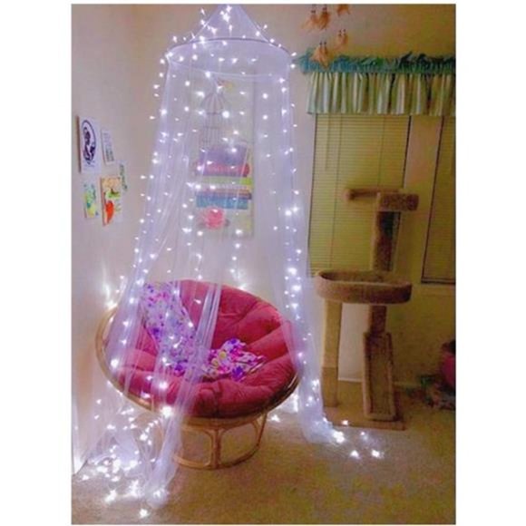 Bed Canopy Mosquito Net, Bed Canopy for Girls Room Decor - Insect Protection - Picture 5 of 7